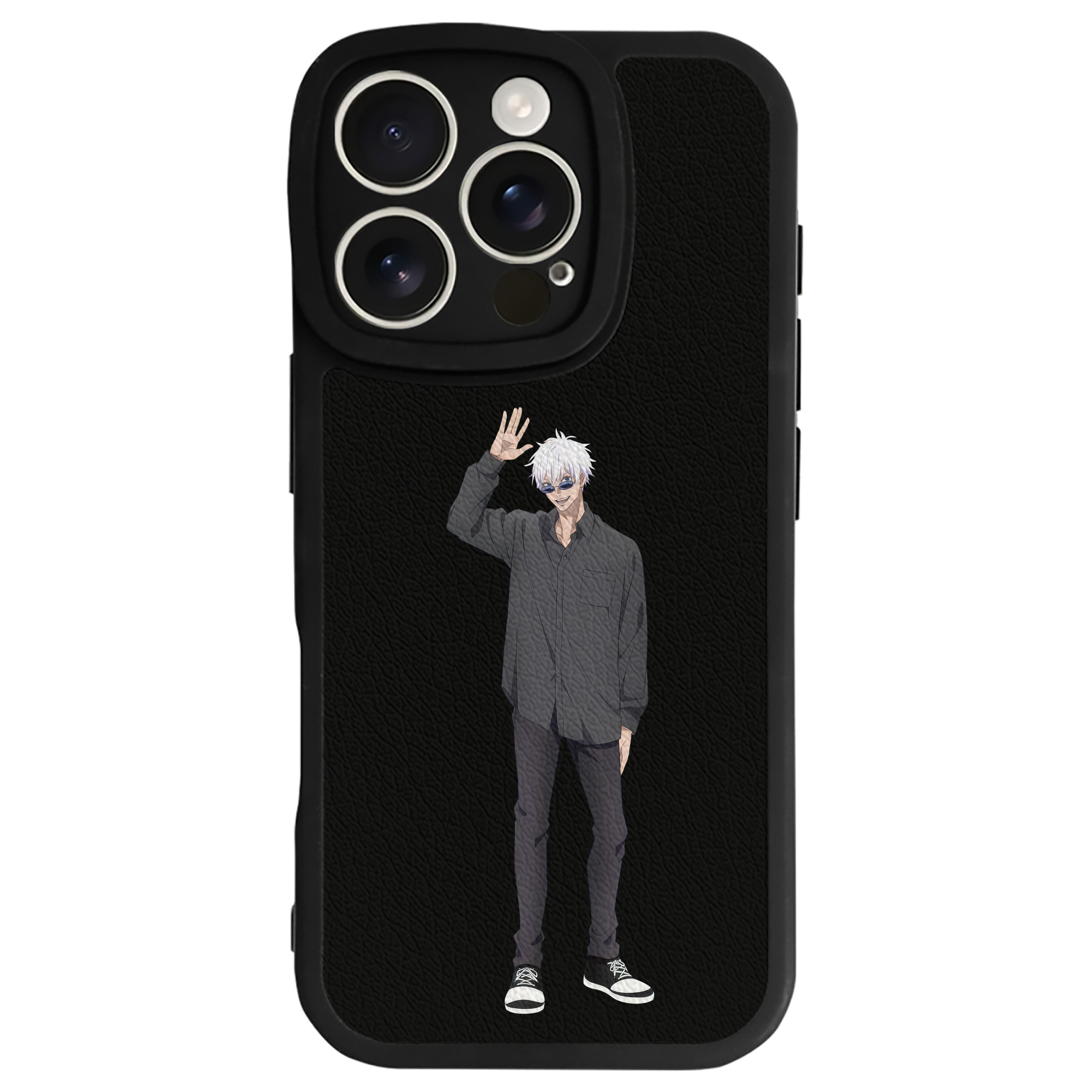 （画像用） 呪術廻戦 Jujutsu Kaisen 【iPhone 16シリーズ対応】シリコンスマホケース（レザー調） 材質：シリコン
